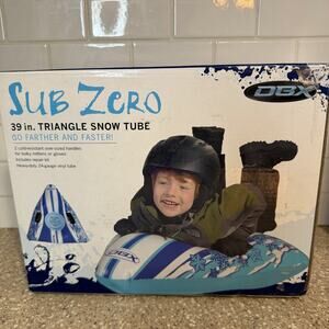 Subzero Snow Sled Triangle Heavy Duty Handles 39” Brand New! Blue DBX